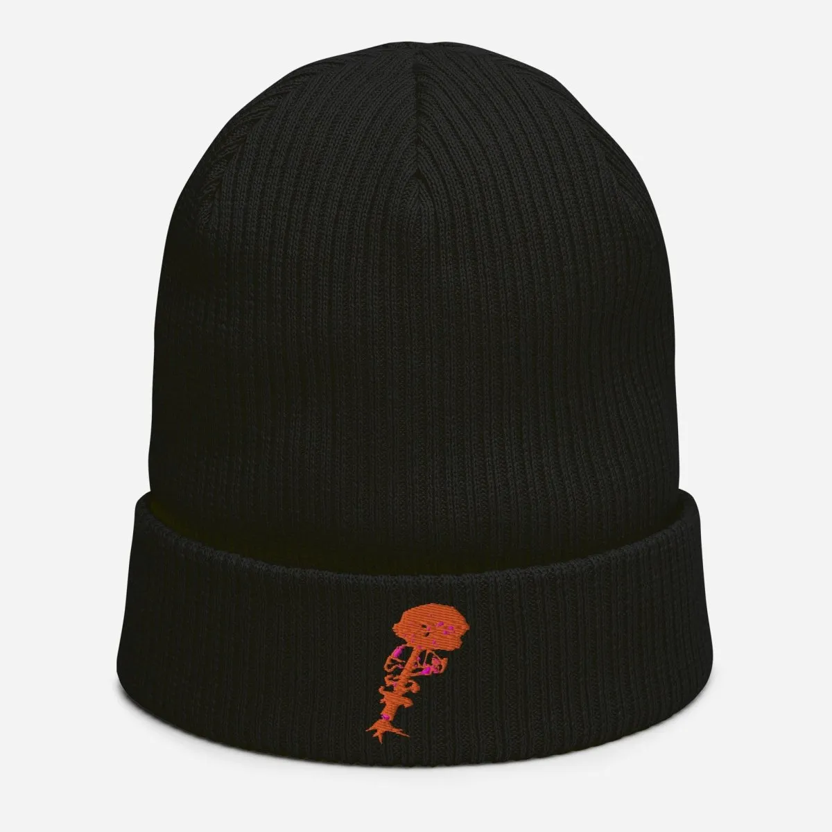 100% Organic Ribbed Cotton Beanie