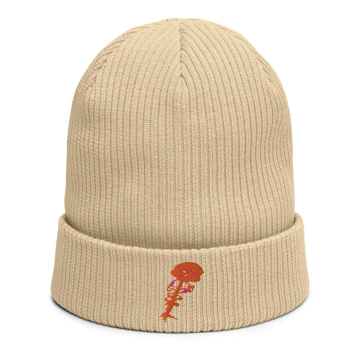 100% Organic Ribbed Cotton Beanie