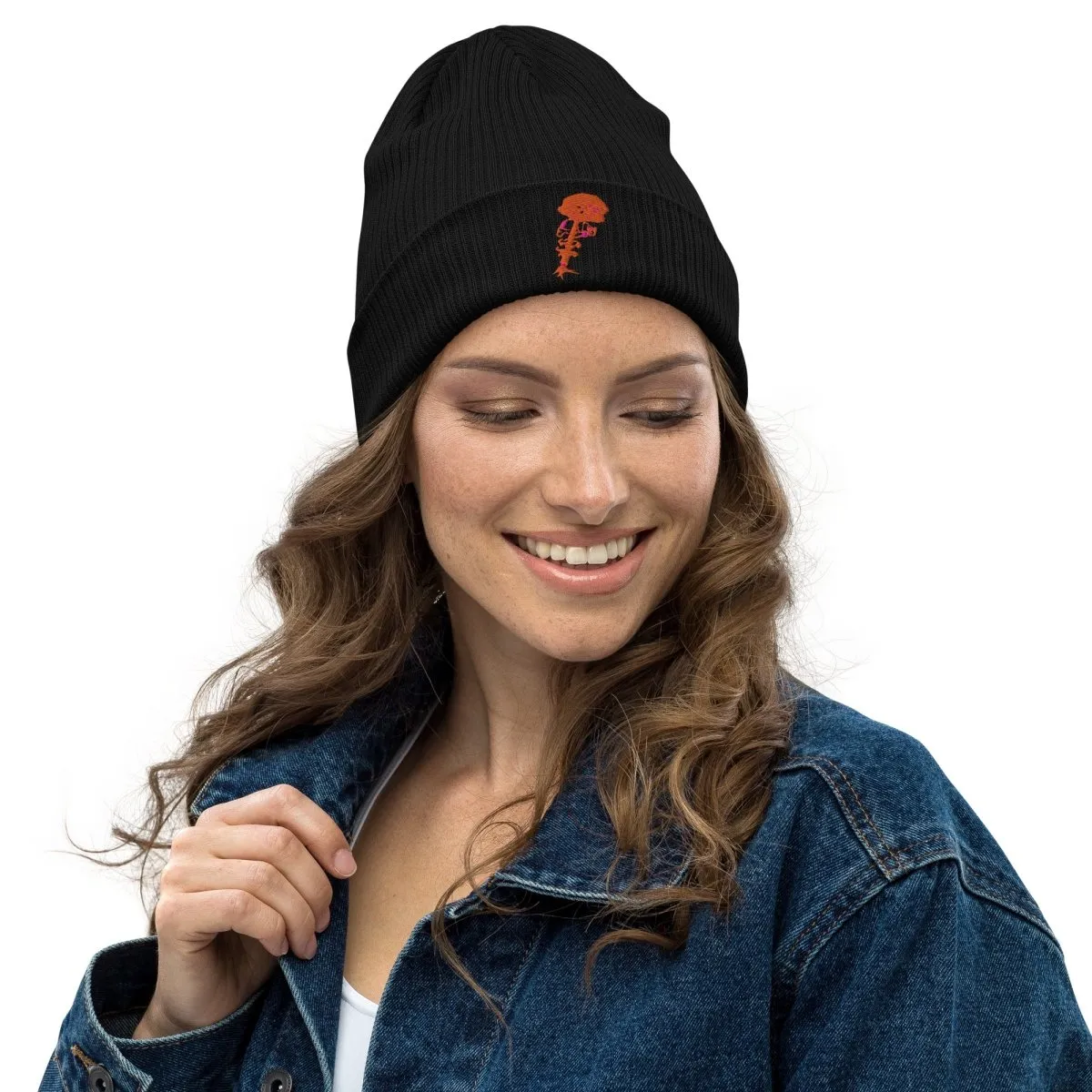 100% Organic Ribbed Cotton Beanie