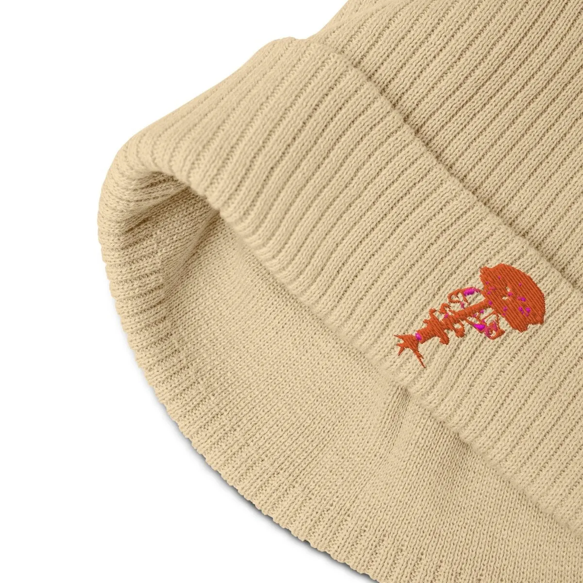 100% Organic Ribbed Cotton Beanie