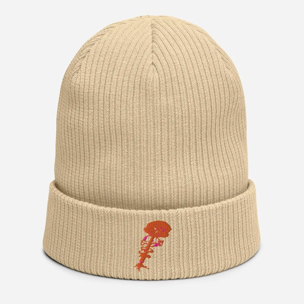 100% Organic Ribbed Cotton Beanie