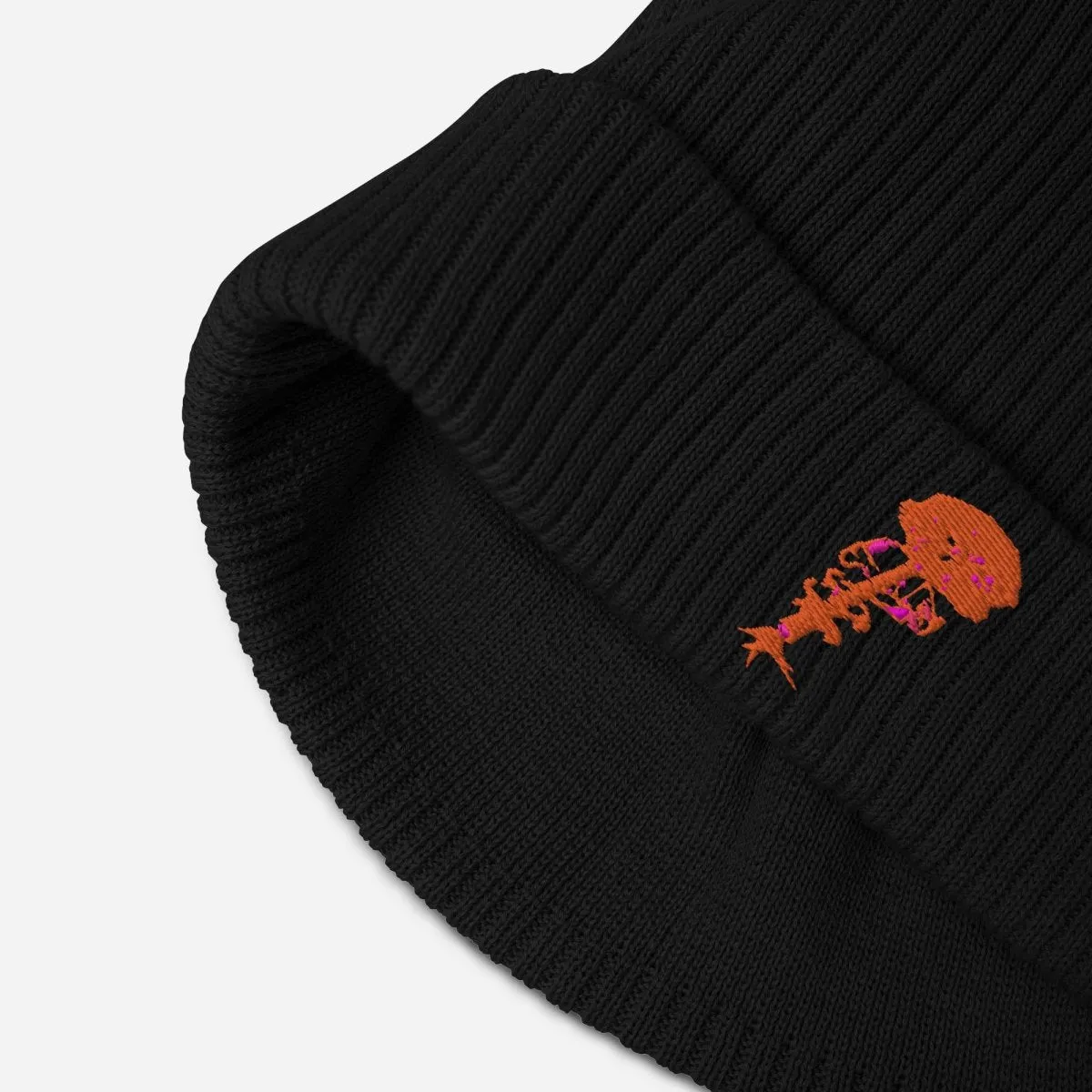 100% Organic Ribbed Cotton Beanie