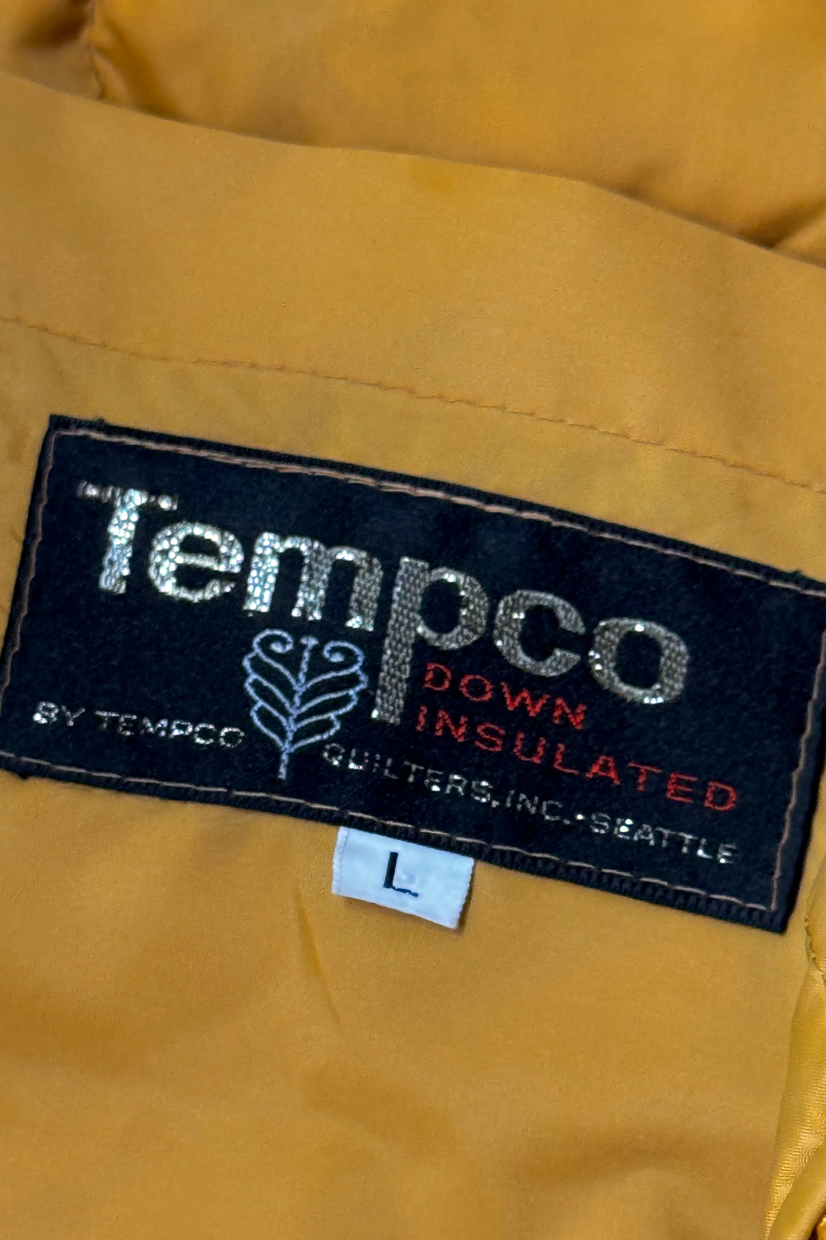 1970’S TEMPCO MADE IN USA DOWN PUFFER JACKET X-LARGE