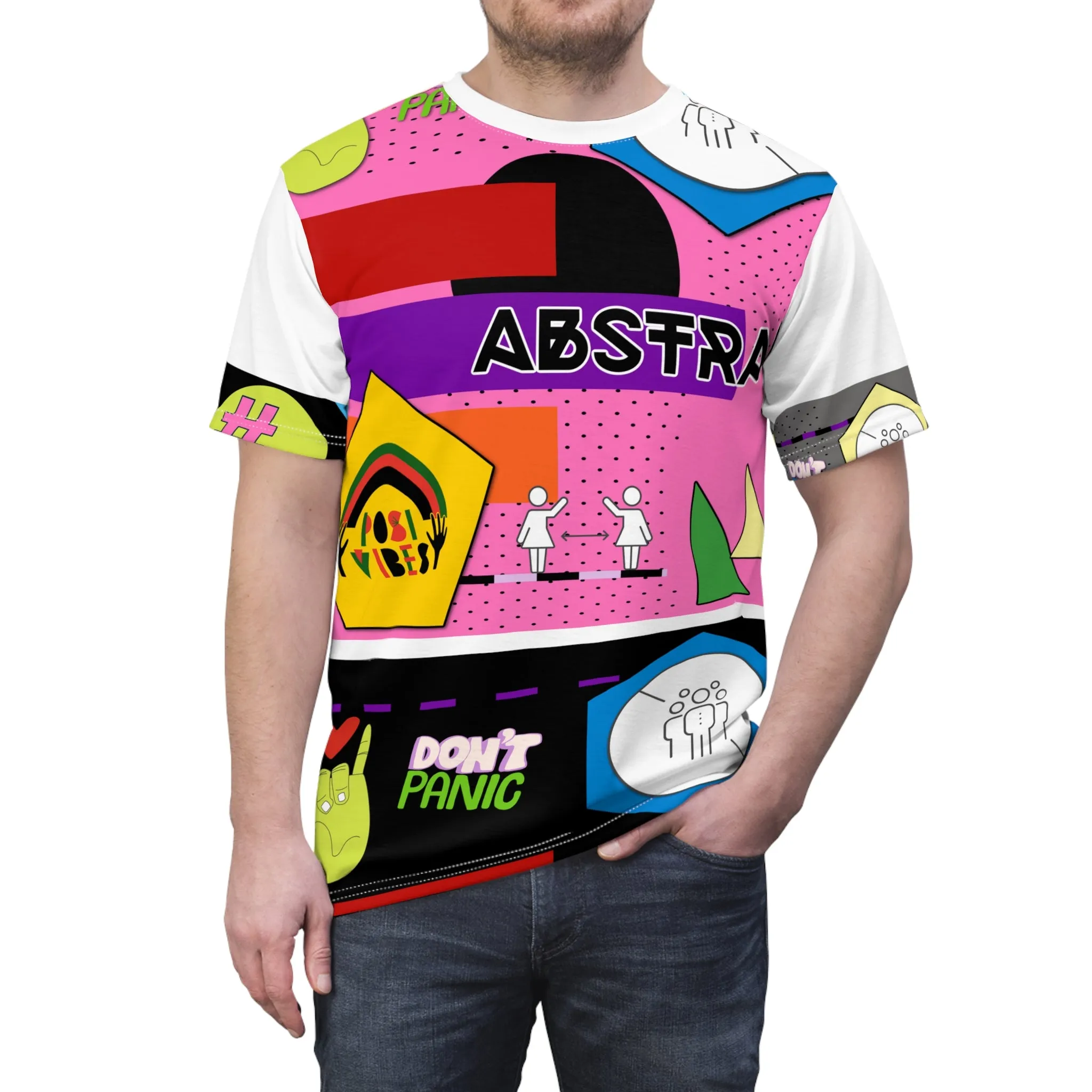ABSTRACT AOP Cut & Sew Tee