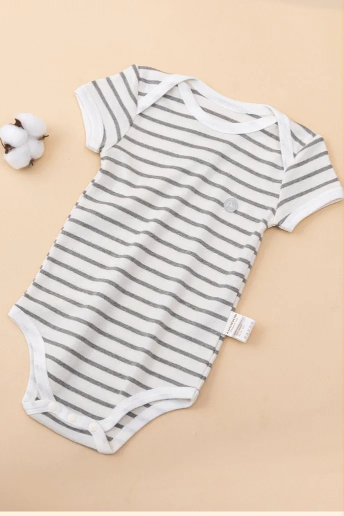 ANNIEWIN Baby Short-Sleeve Organic Cotton Bodysuit