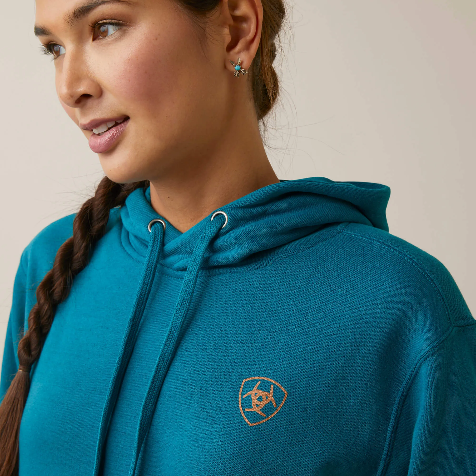 Ariat Women's Deep Lagoon Logo Hoodie