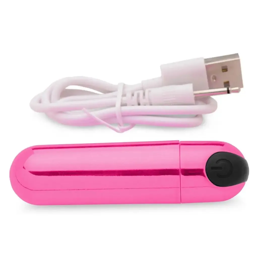 BANG! 10x Rechargeable Vibrating Metallic Bullet