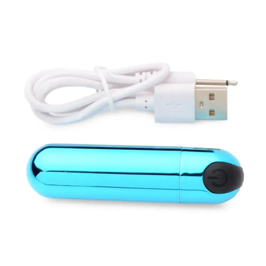 BANG! 10x Rechargeable Vibrating Metallic Bullet