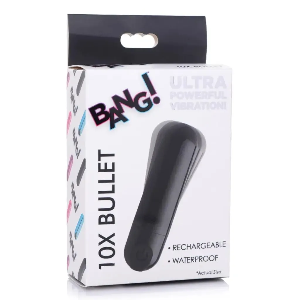 BANG! 10x Rechargeable Vibrating Metallic Bullet