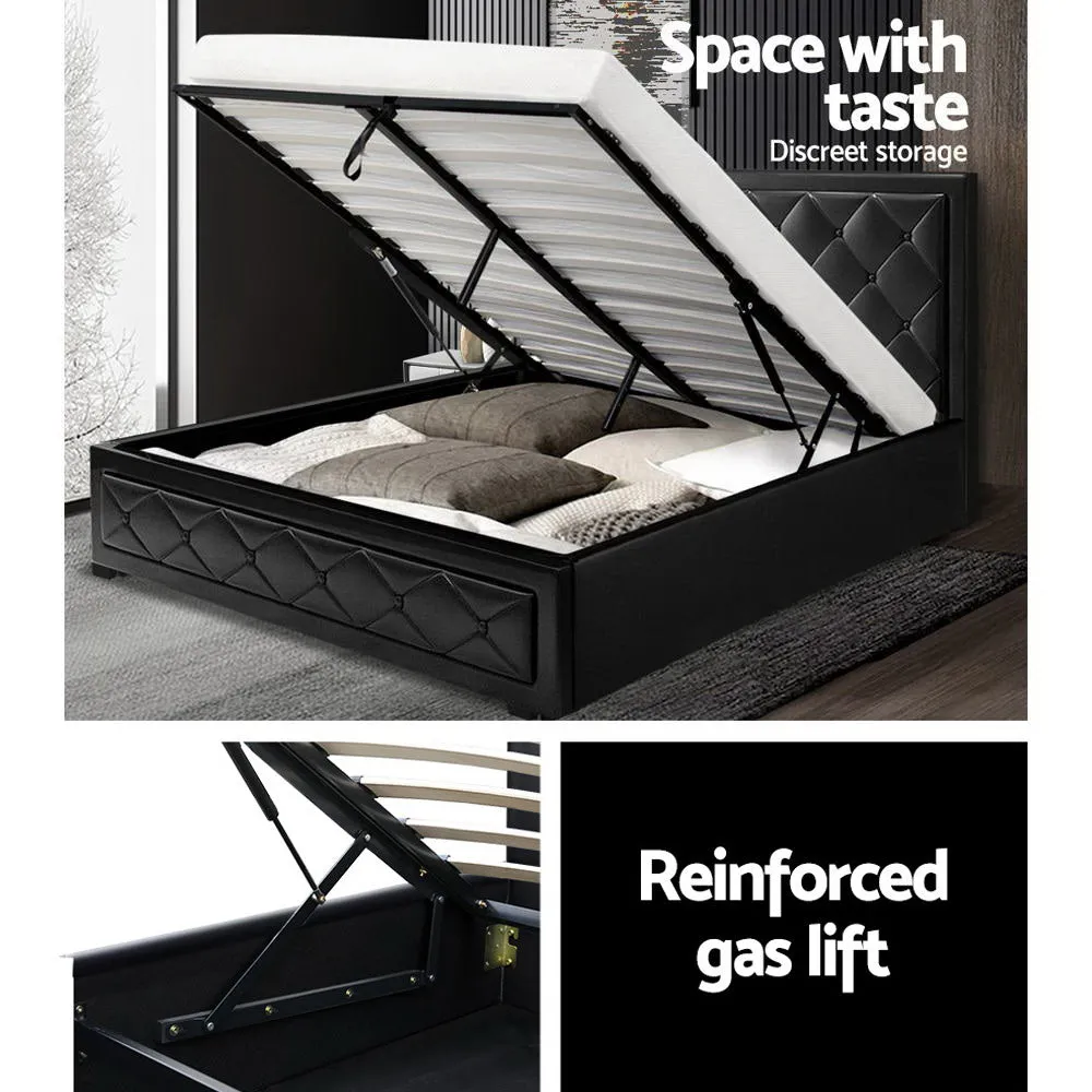 Bronte Storage Queen Bed Frame Black