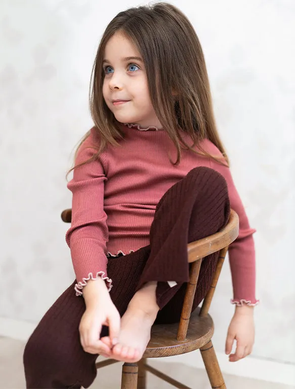 Bunita Knit Top in Antique Red
