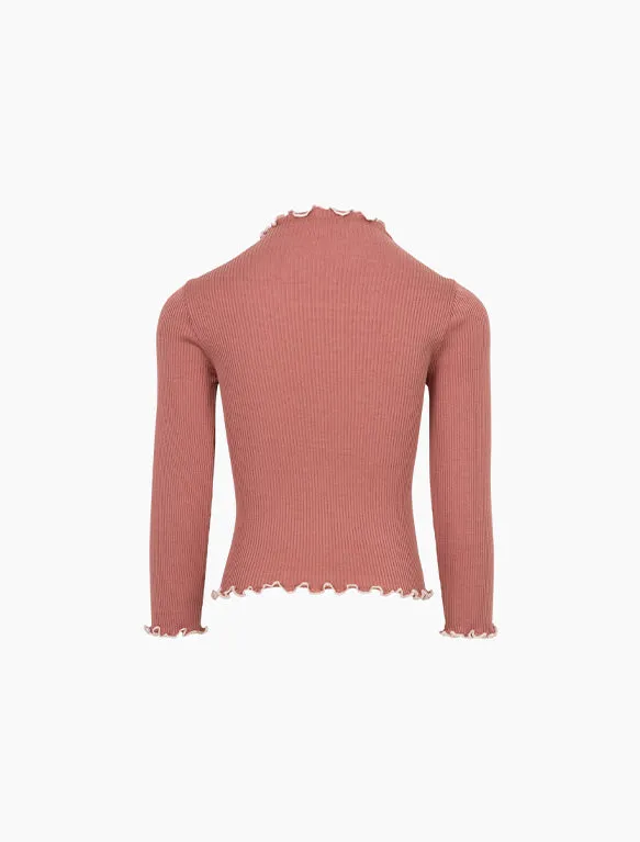 Bunita Knit Top in Antique Red