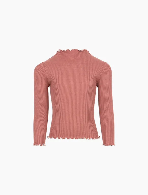 Bunita Knit Top in Antique Red