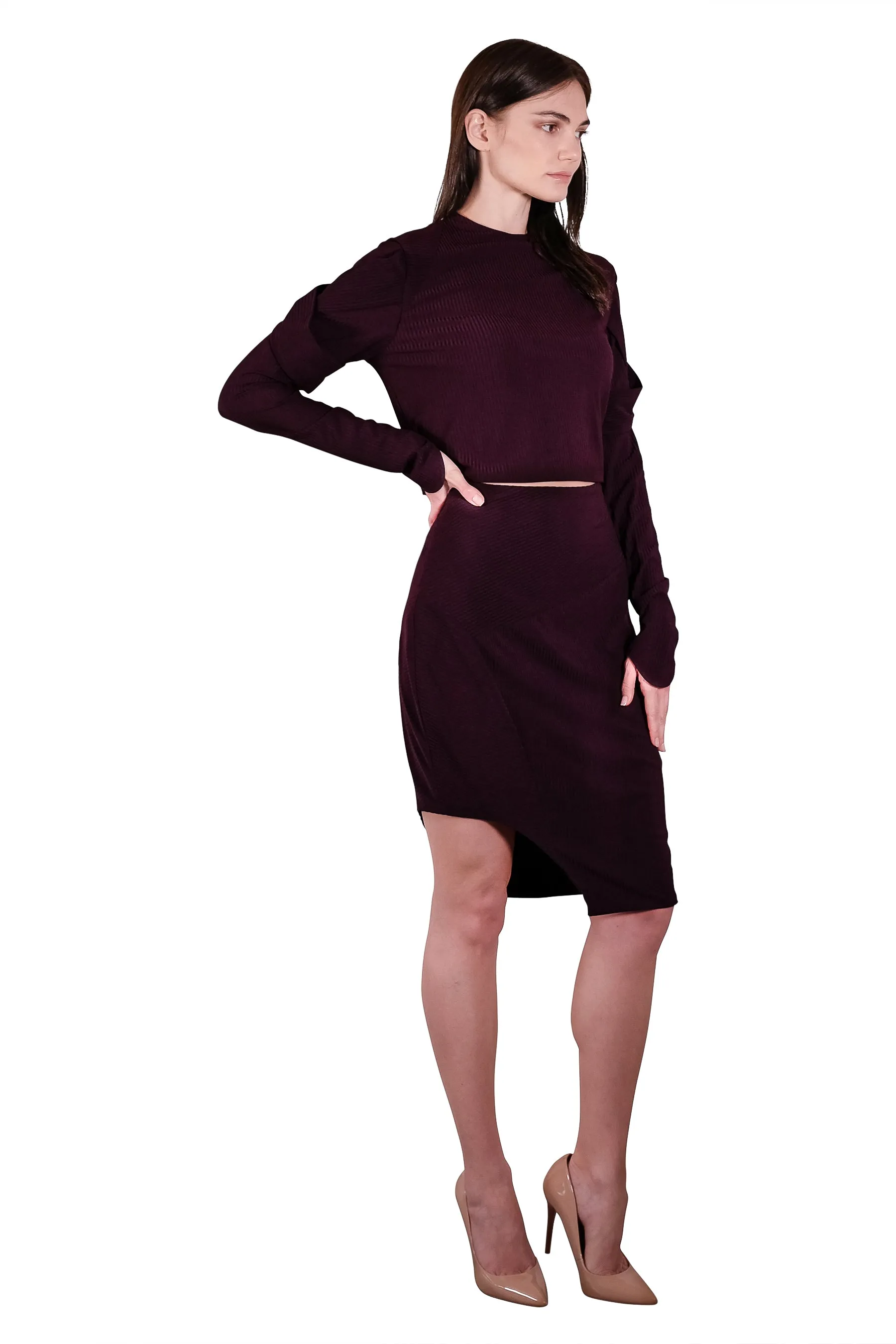 Calypso Rib Knit Skirt