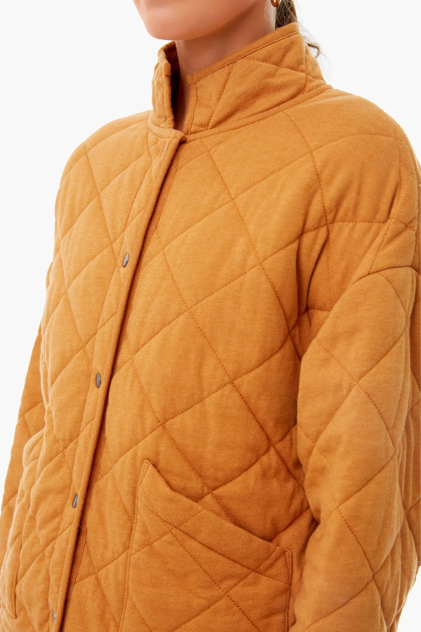 Camel Maya Quilted Jacket