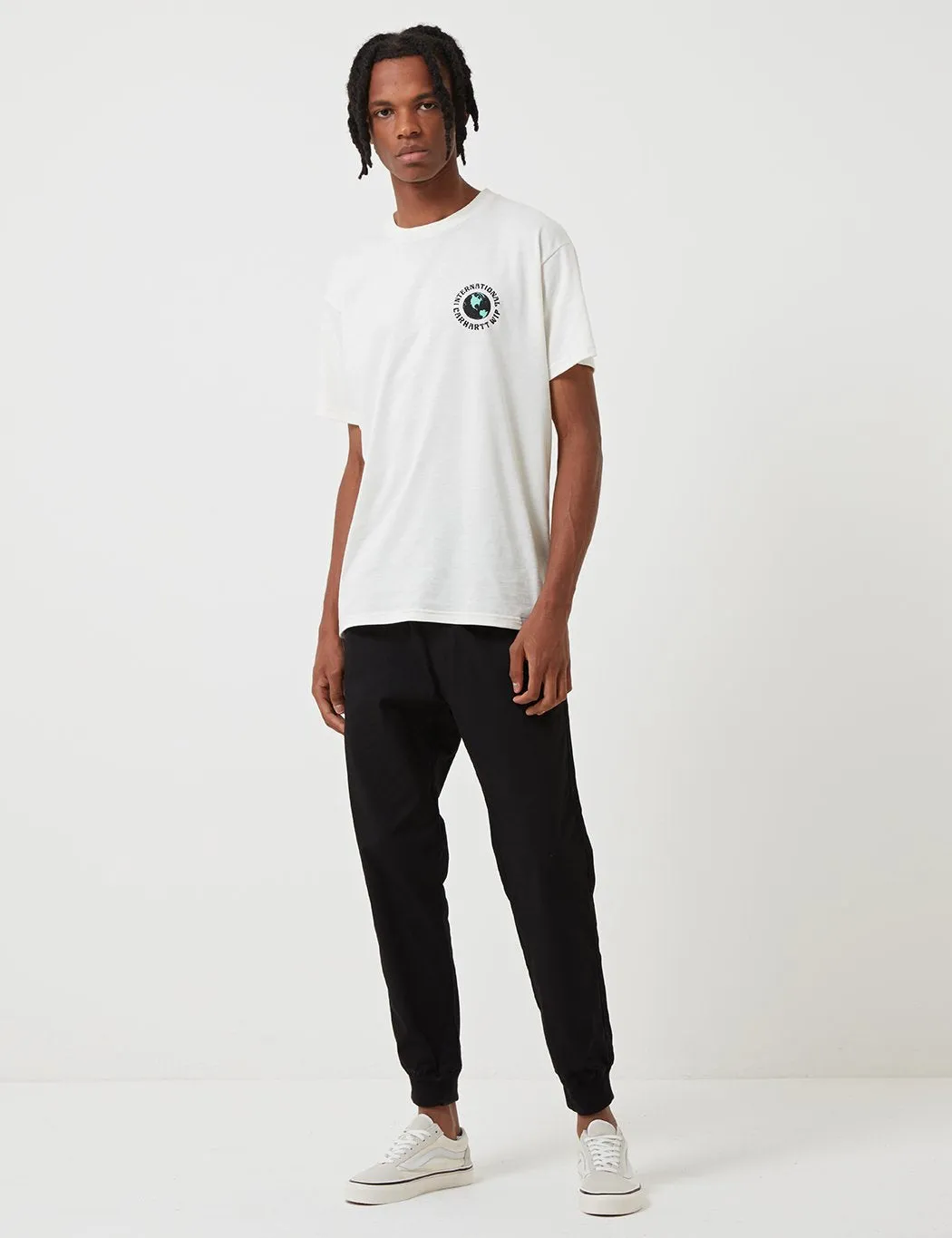 Carhartt-WIP Madison Jogger Cuffed Pants - Black