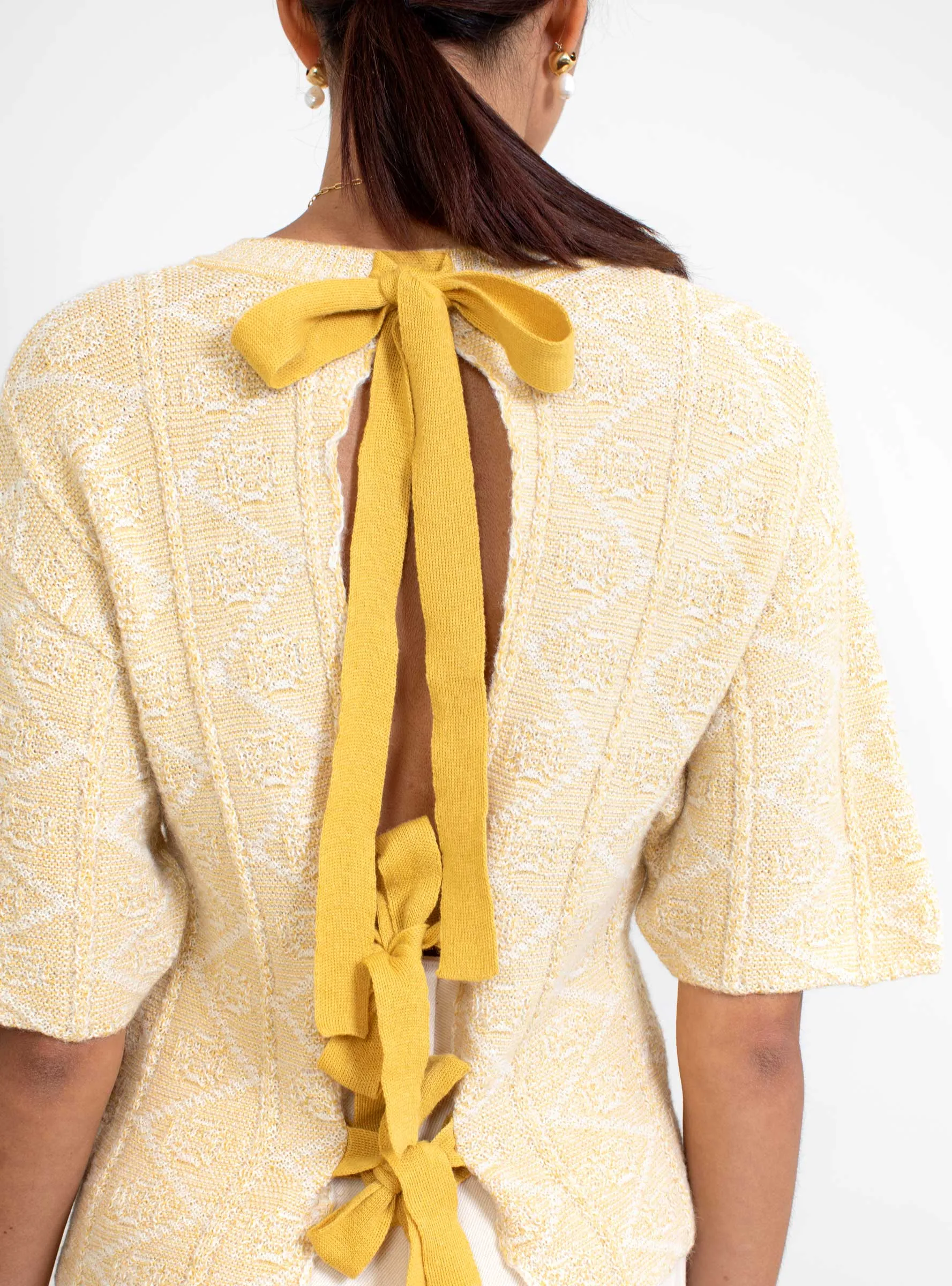 Darien Knit T-Shirt Corn Yellow
