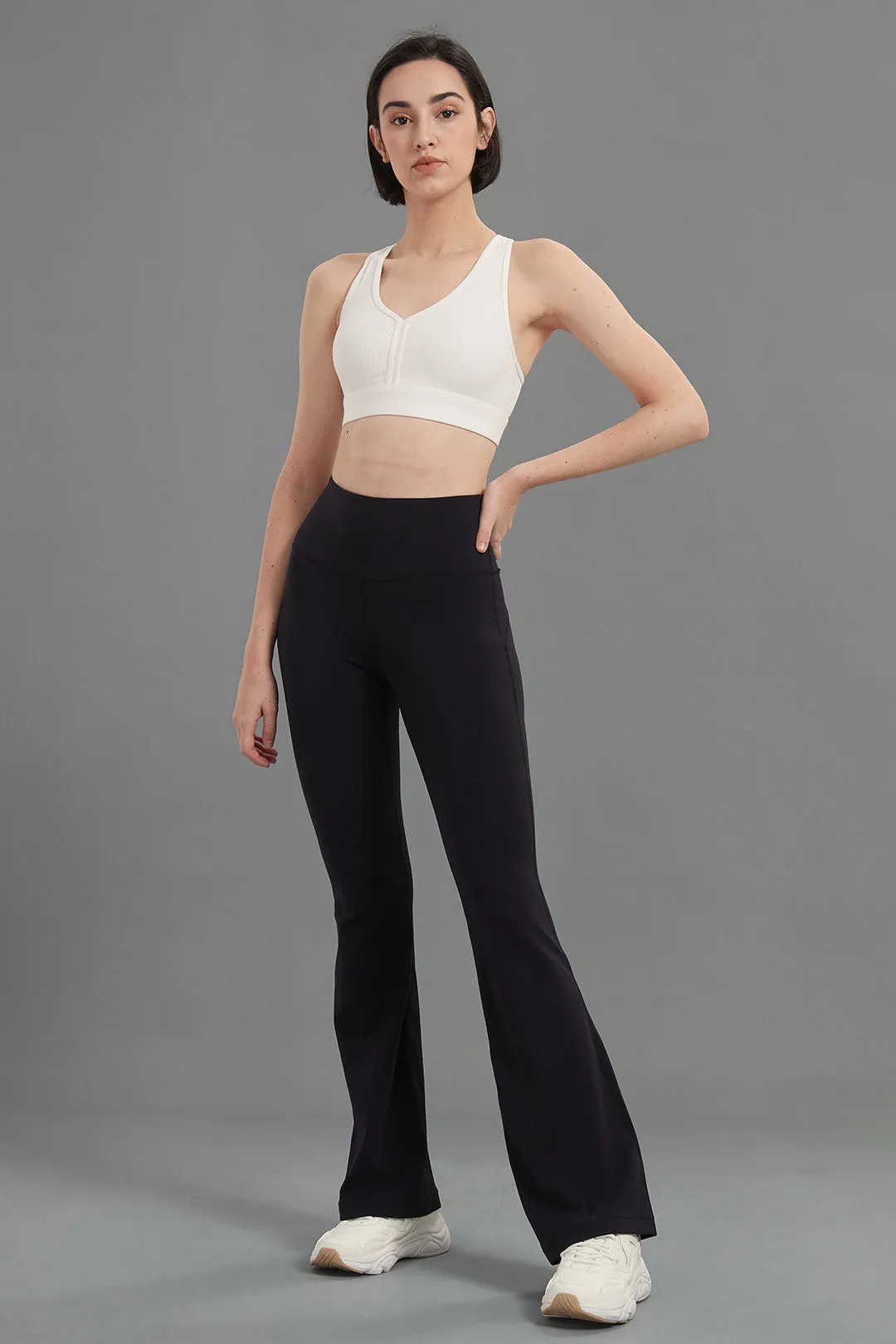 High-Waist Lightweight Slim Super Flare Legging 32"