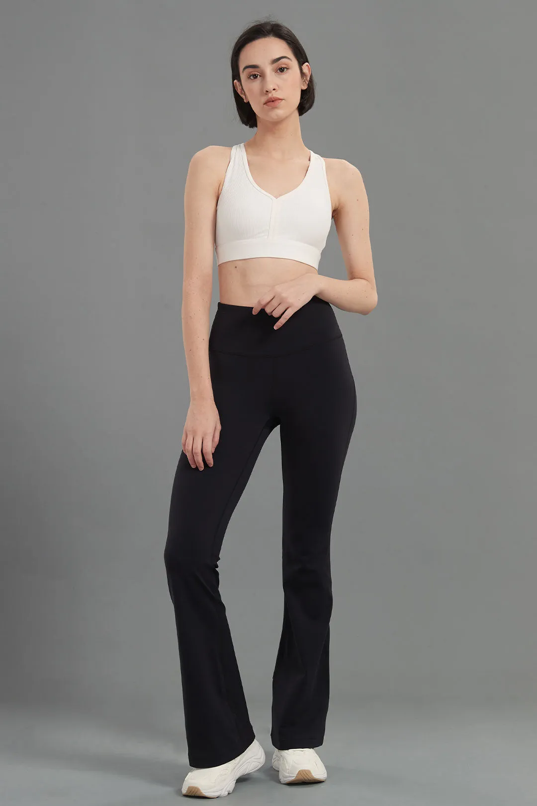 High-Waist Lightweight Slim Super Flare Legging 32"