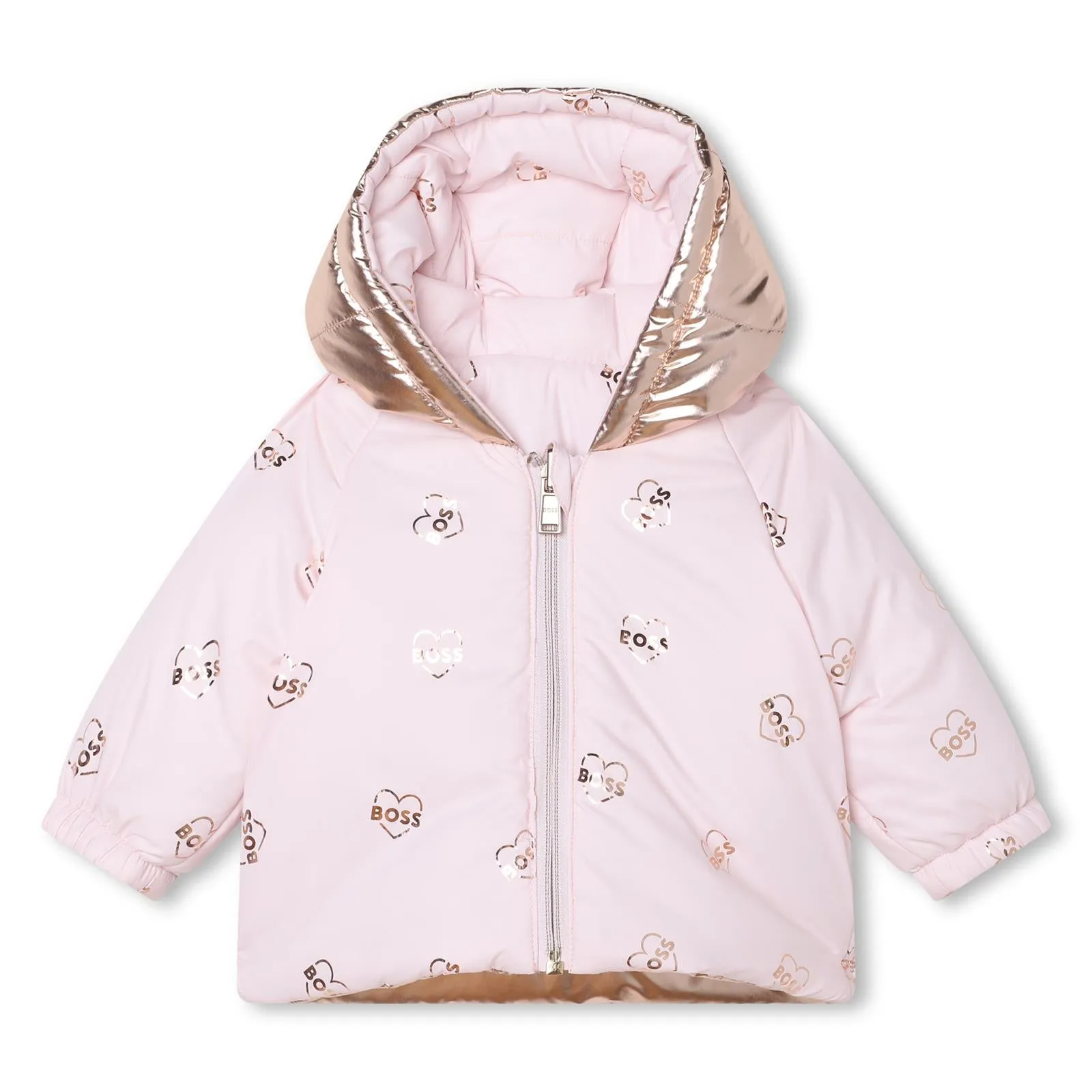 Hugo Boss Baby Girls Reversible Puffer Jacket