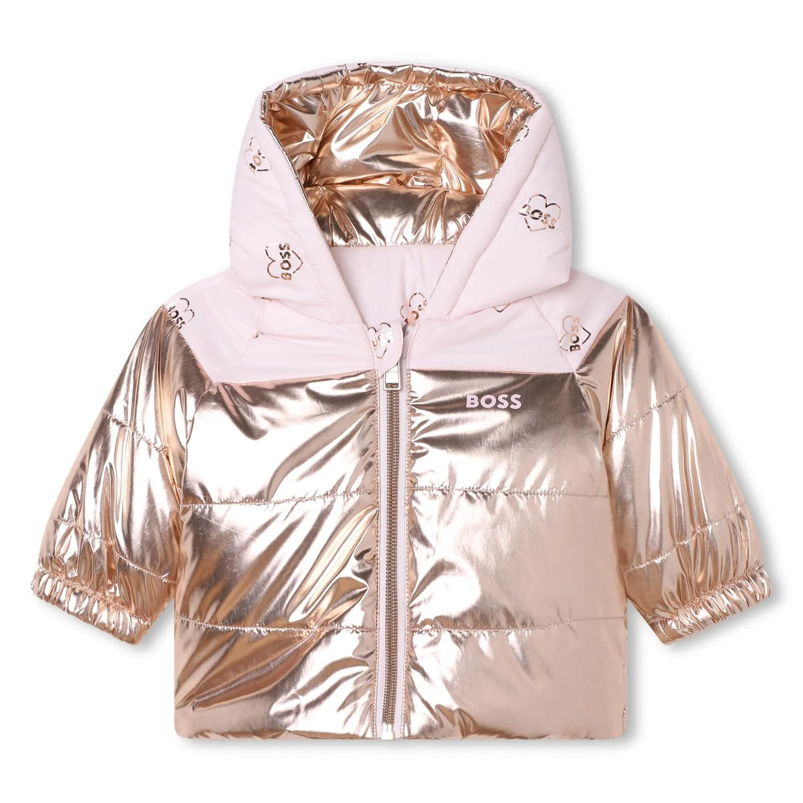 Hugo Boss Baby Girls Reversible Puffer Jacket