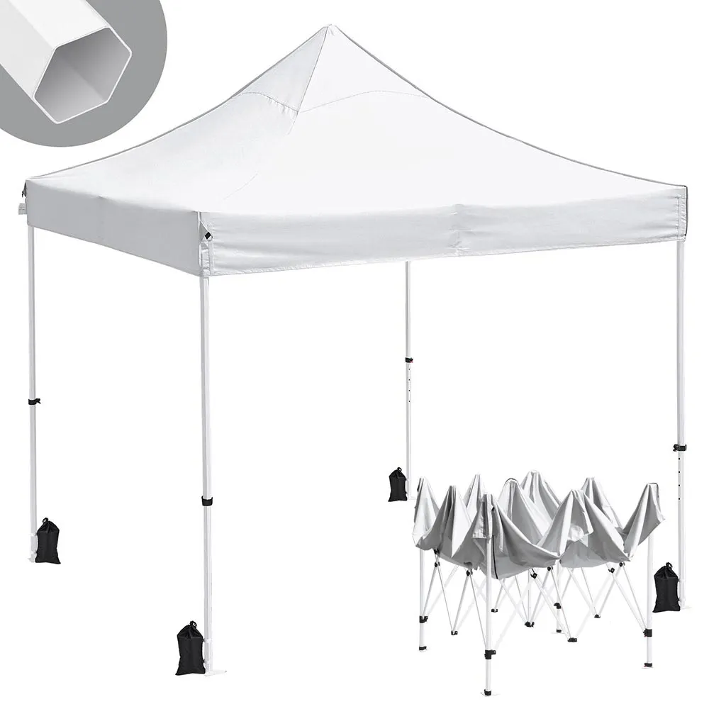 InstaHibit Waterproof Pop Up Canopy 10x10 Comml. Instant Canopy CPAI-84