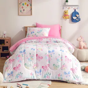 Kids Printed Jersey Knit Comforter Set Bedding Set with Sheets and Pillowcases
