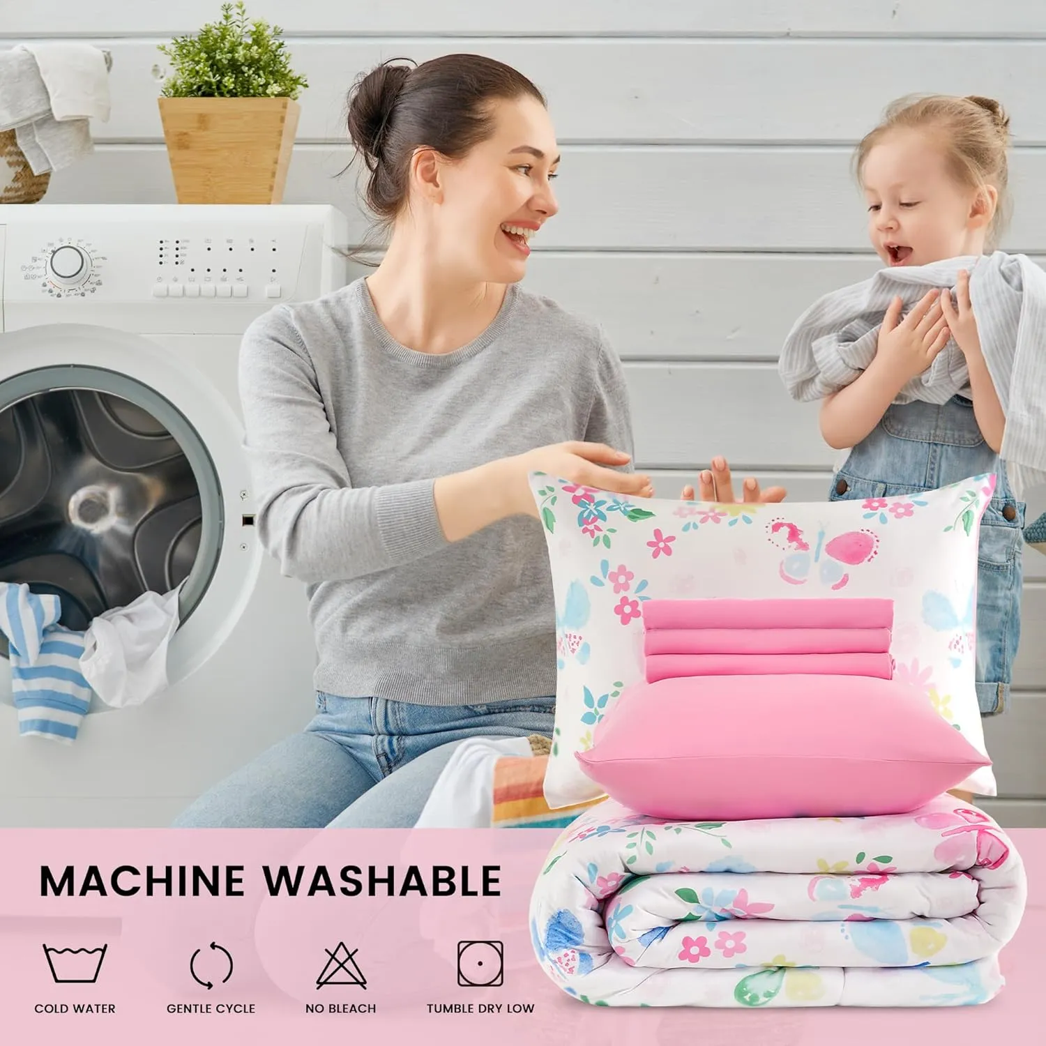 Kids Printed Jersey Knit Comforter Set Bedding Set with Sheets and Pillowcases