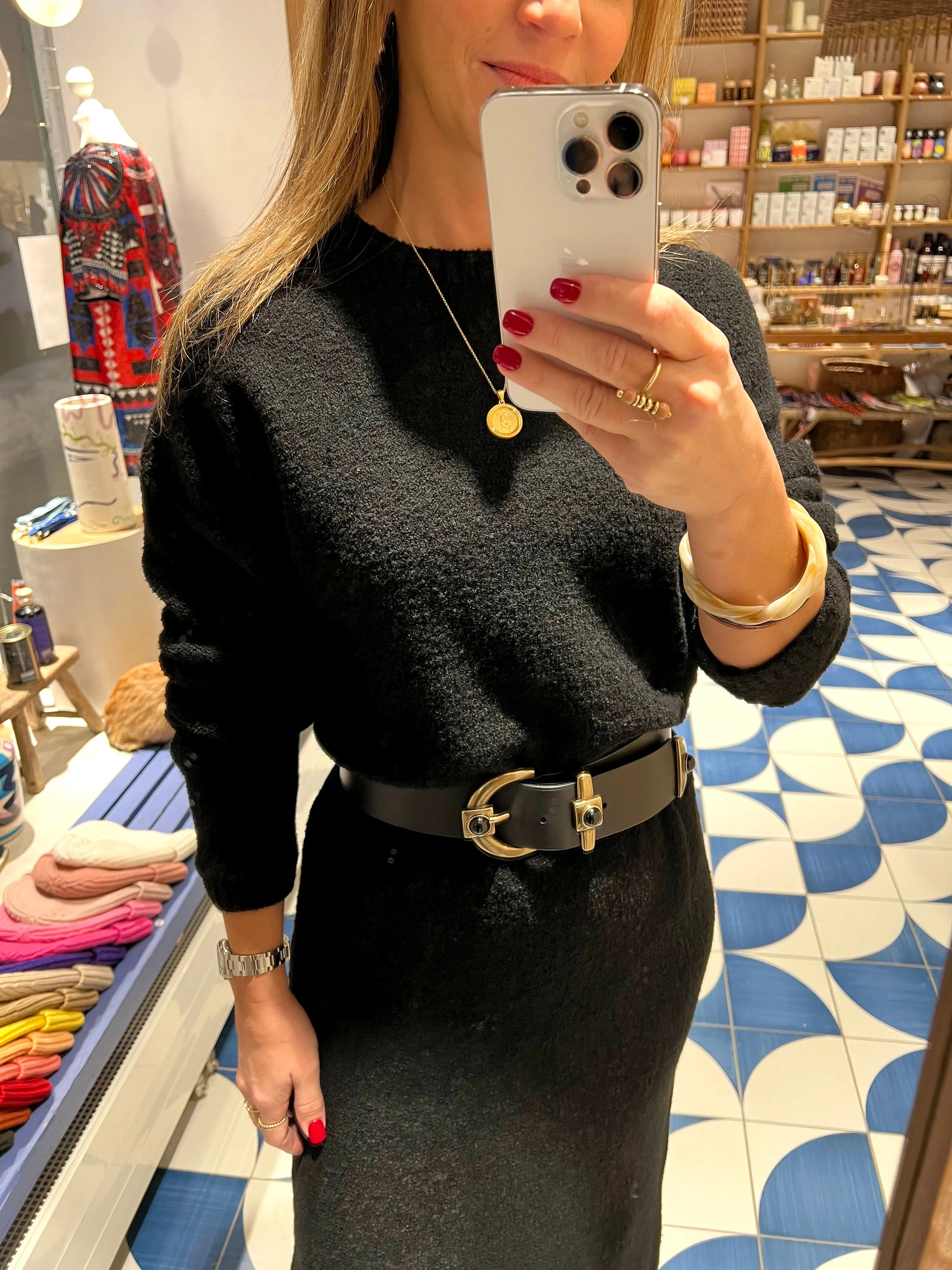 KNITTED LONG DRESS "KEROS"