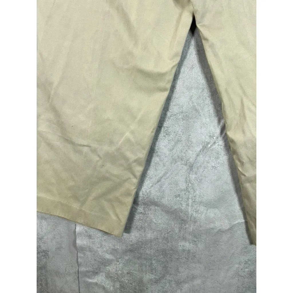 LANDS' END Men's Light Stone Pleated Regular-Fit Straight-Leg Chino Pant SZ35x29