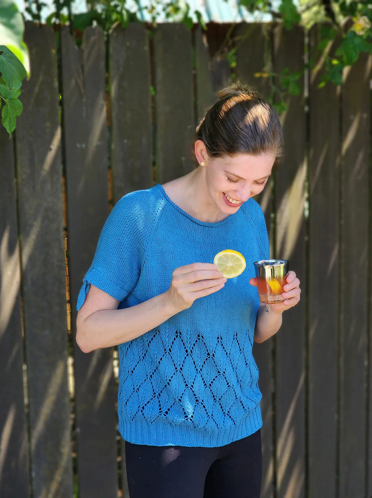 LEMON SPRITZ TEE KIT - OLIVE KNITS 4 DAY KAL 2023