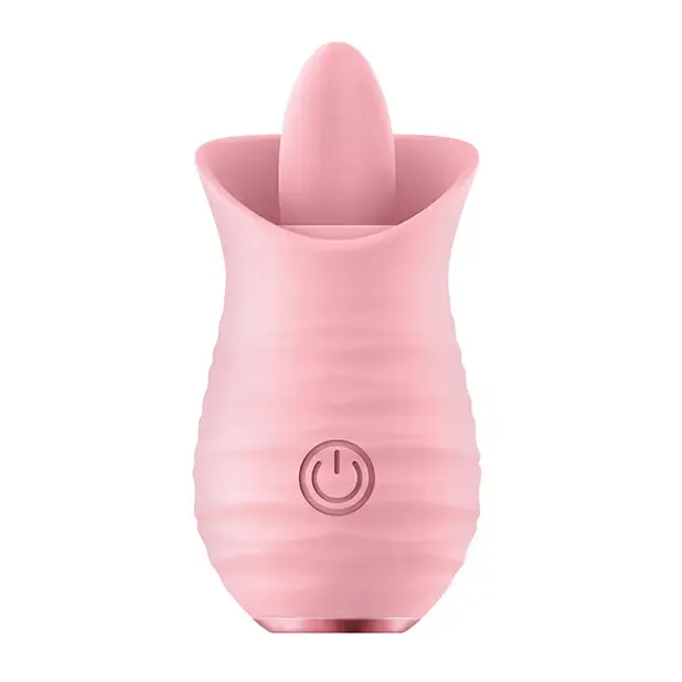 Luv Inc Tv08 Tongue Flickering Vibrator Rechargeable Silicone Clitoral Stimulator Red