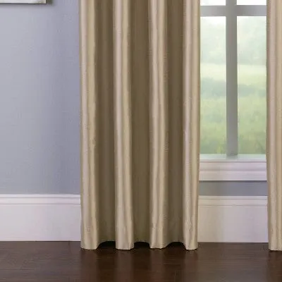 New - 1pc 50"x144" Light Filtering Malta Window Curtain Panel Sand - Window