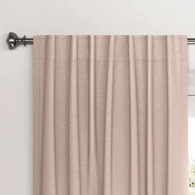 New - 1pc 50"x84" Blackout Velvet Window Curtain Panel Dull Pink - Threshold