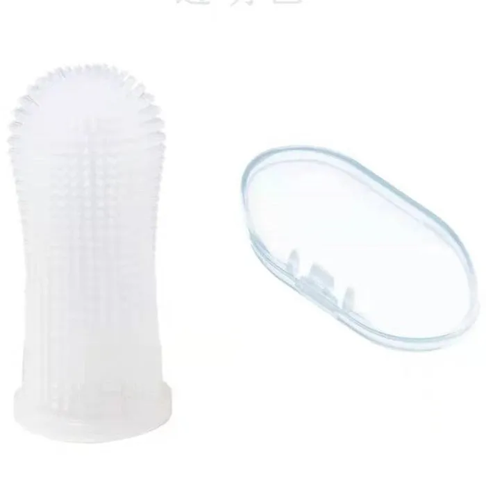 Pet Finger Nontoxic Toothbrush for Pet Teeth Cleaning