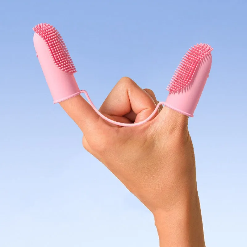 Pet Finger Nontoxic Toothbrush for Pet Teeth Cleaning