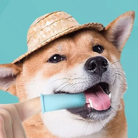 Pet Finger Nontoxic Toothbrush for Pet Teeth Cleaning