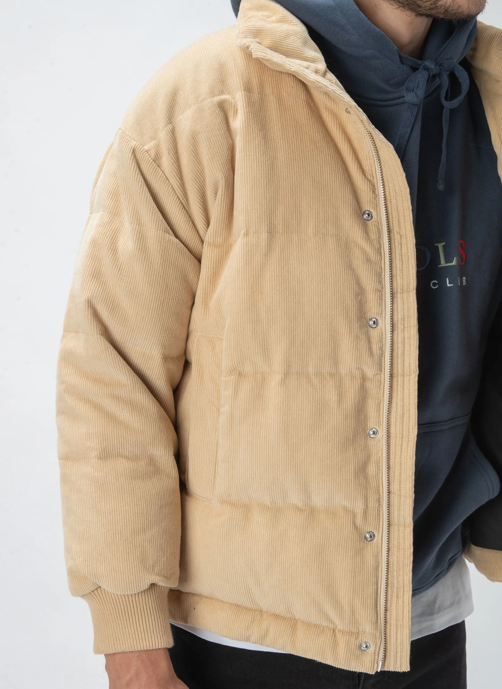 Puffer Jacket Tan Cord