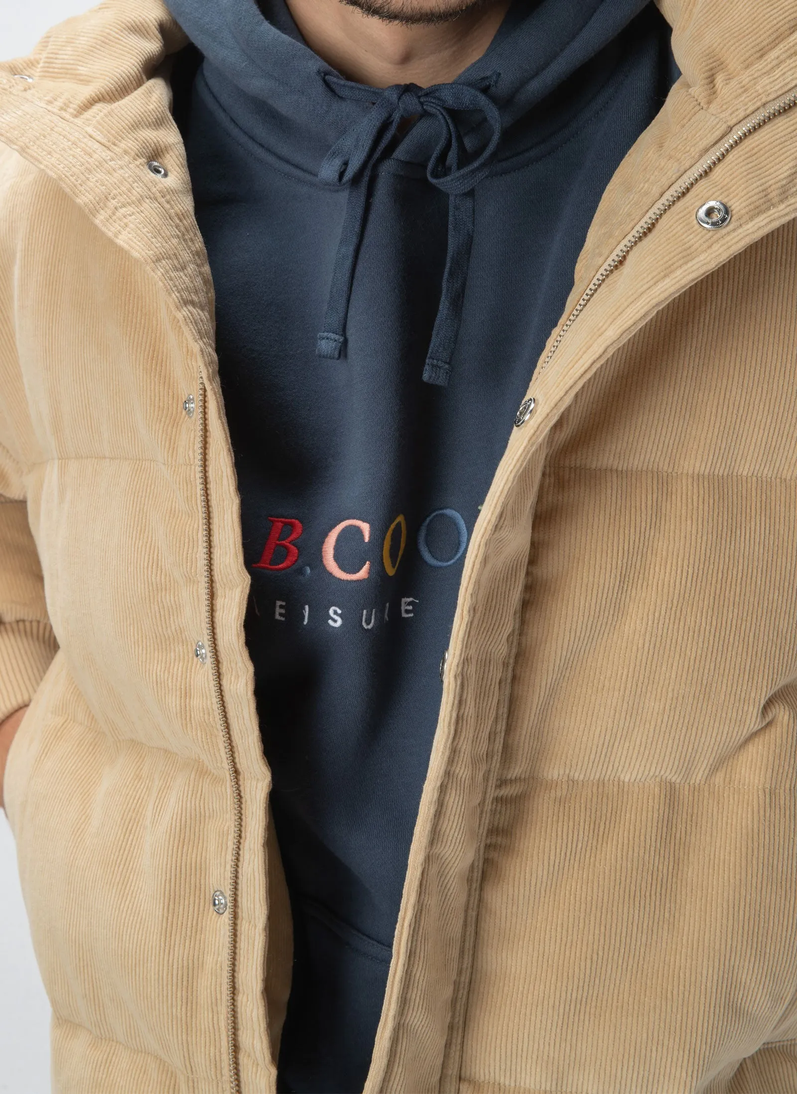Puffer Jacket Tan Cord