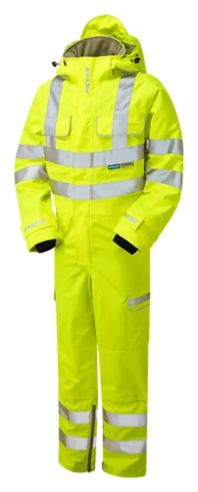 PULSAR Hi Vis Waterproof Mesh Lined Coverall Boiler Suit overall -P522
