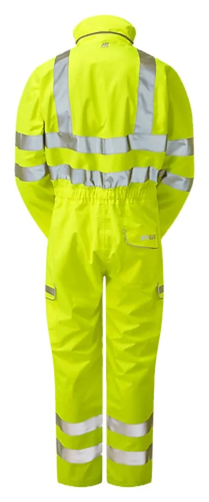 PULSAR Hi Vis Waterproof Mesh Lined Coverall Boiler Suit overall -P522
