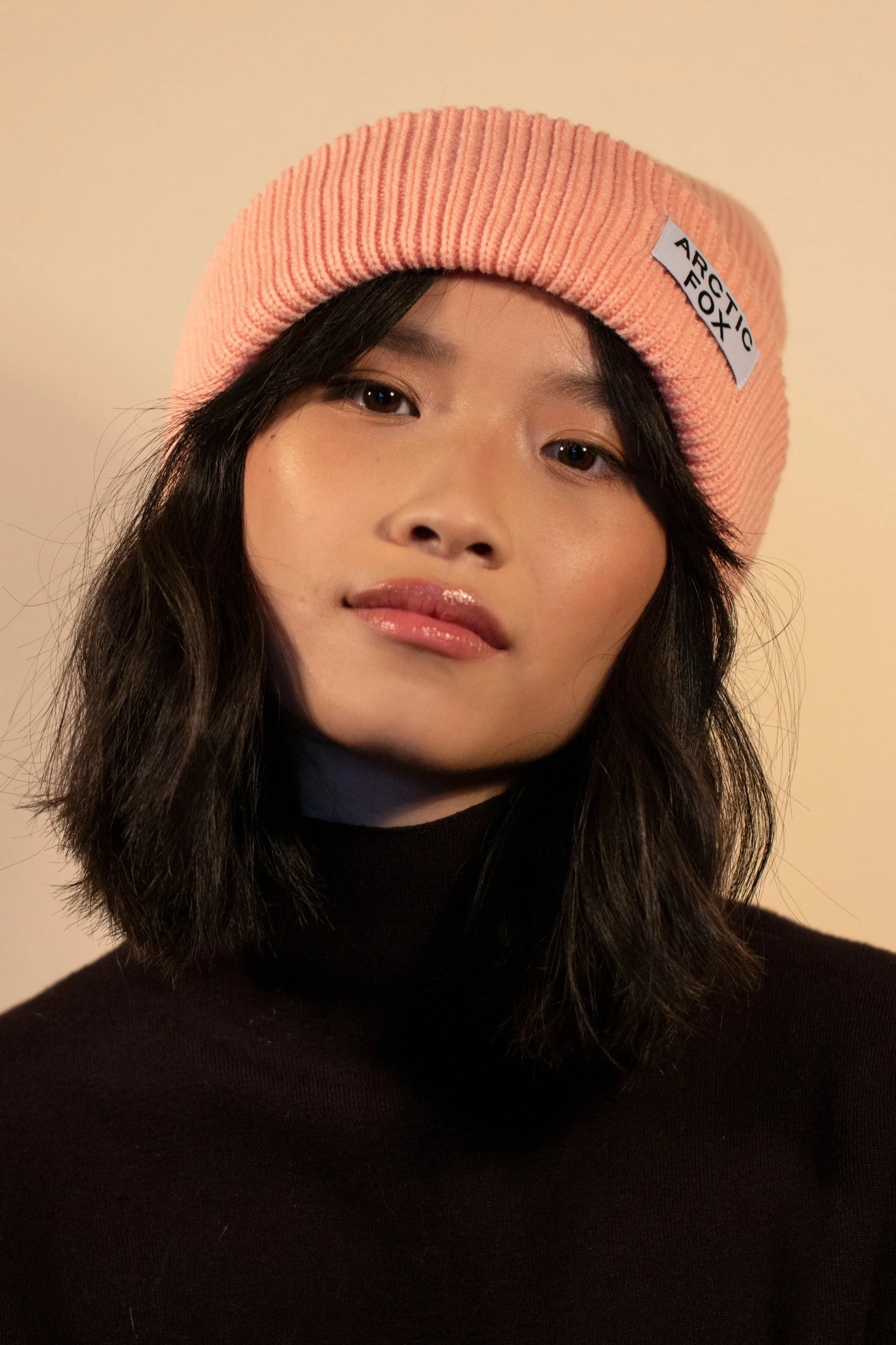 Recycled Beanie Hat | Pastel Pink Original