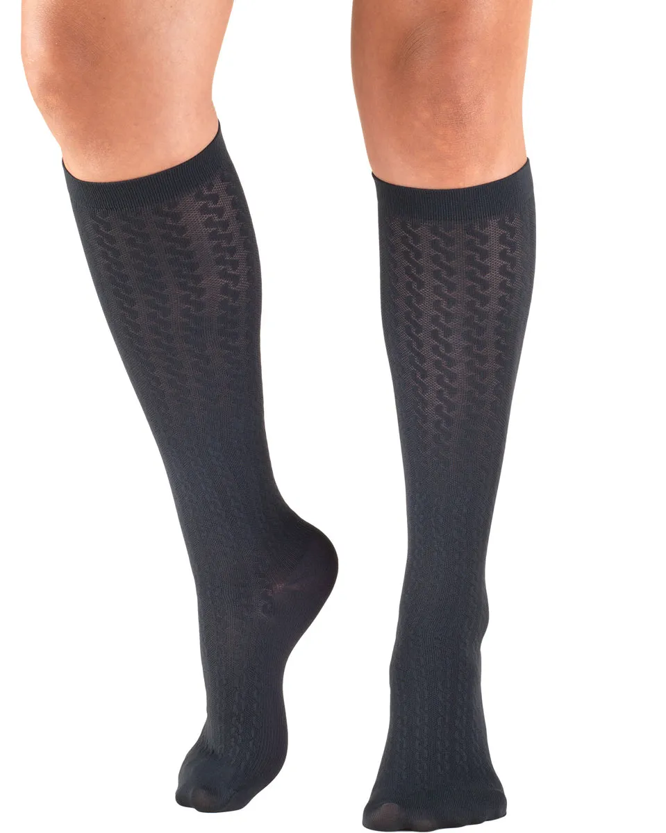 ReliefWear Women's Cable Knit Trouser Socks 15-20 mmHg