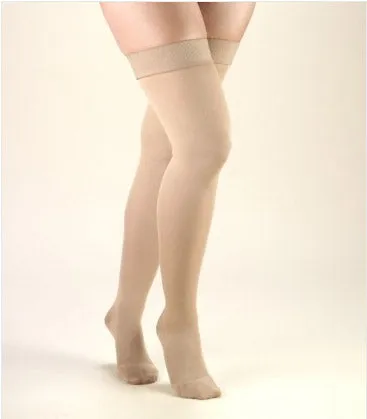 Second Skin Women's Soft and Opaque 20-30 Opaque Thigh High Closed Toe