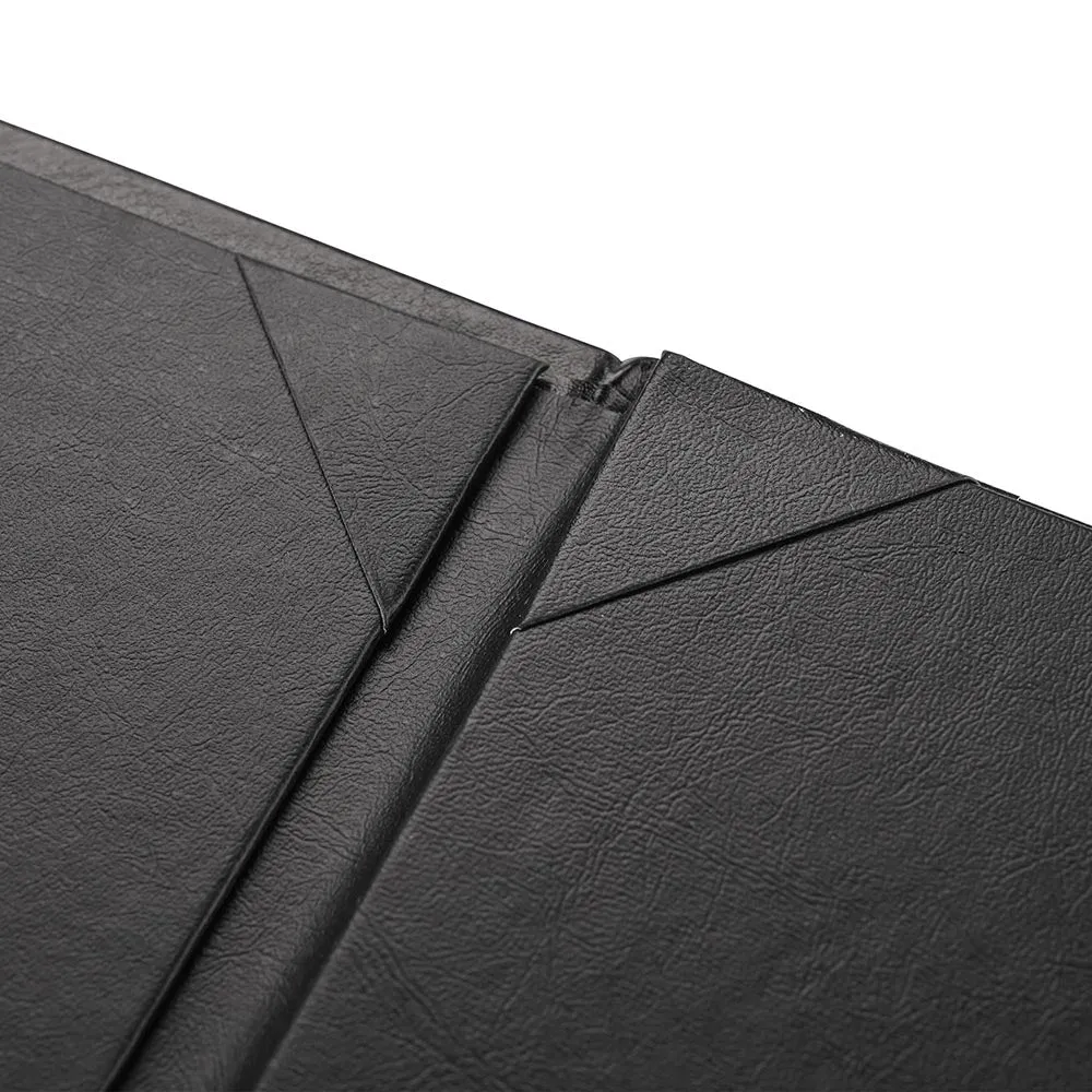 TheLAShop 8-1/2"x14" PU Leather Menu Cover Holders 4-View 5ct/pk