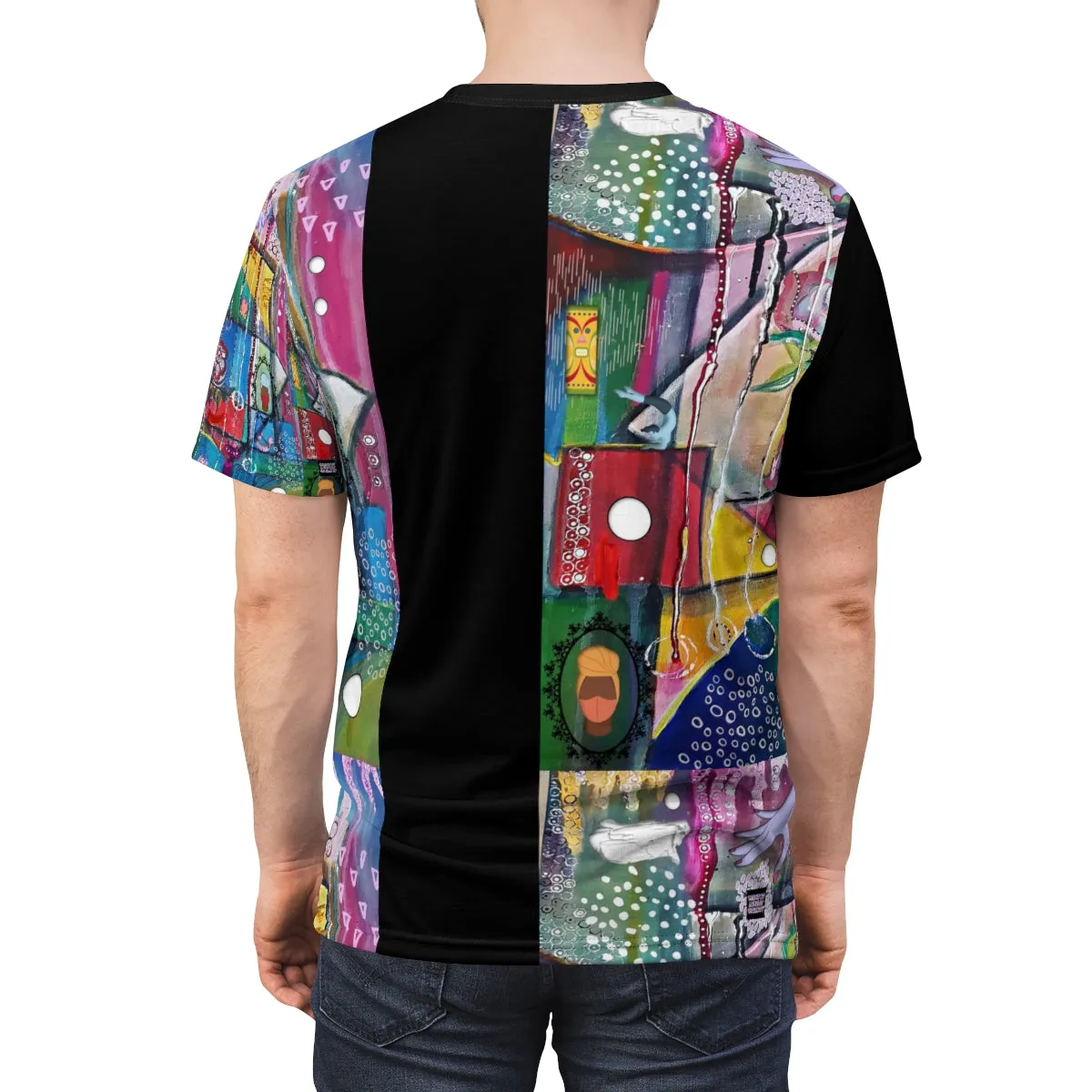 Unisex AOP Cut & Sew Tee LIVE OUT LOUD