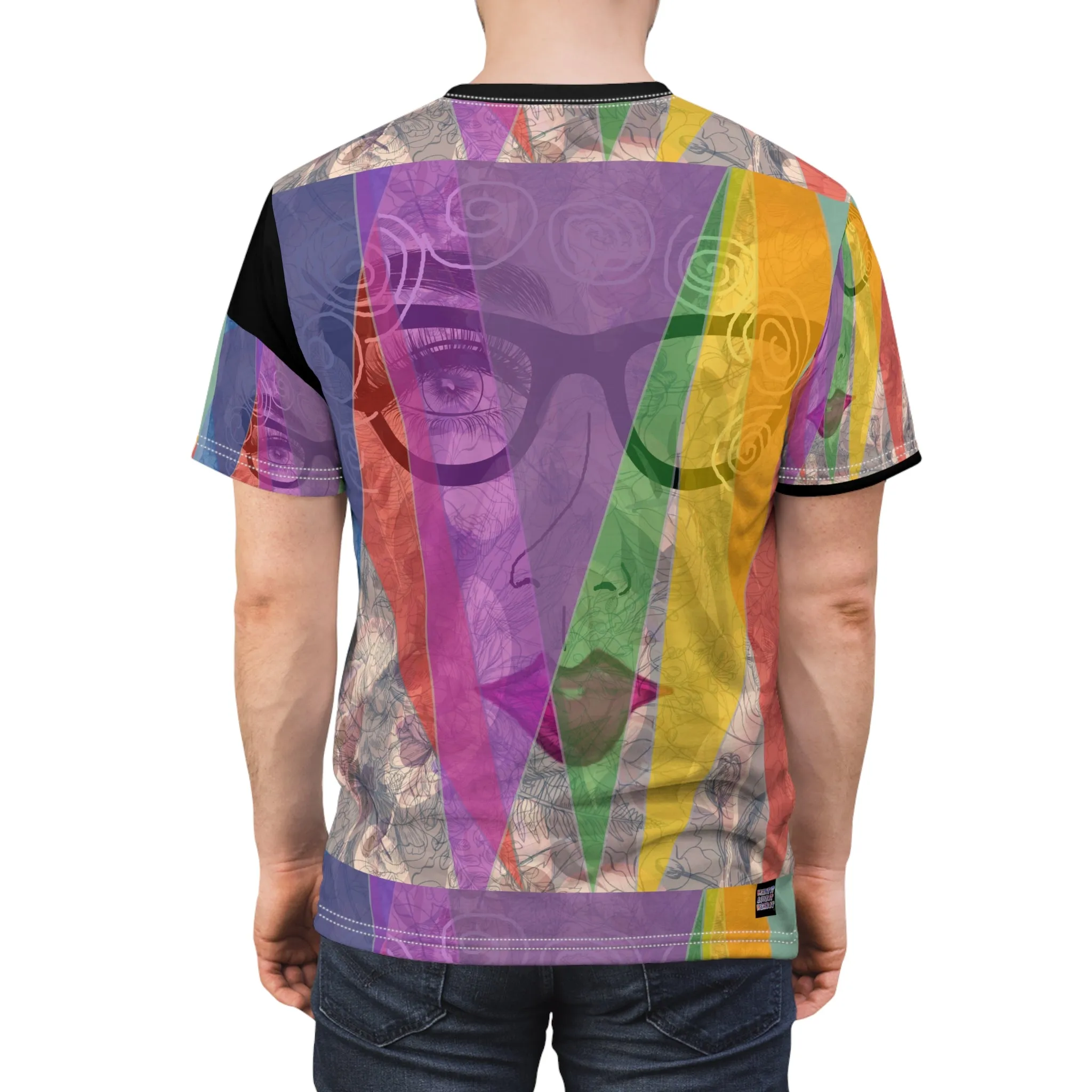 Unisex Cut & Sew Tee (AOP) CALYPSO DREAM
