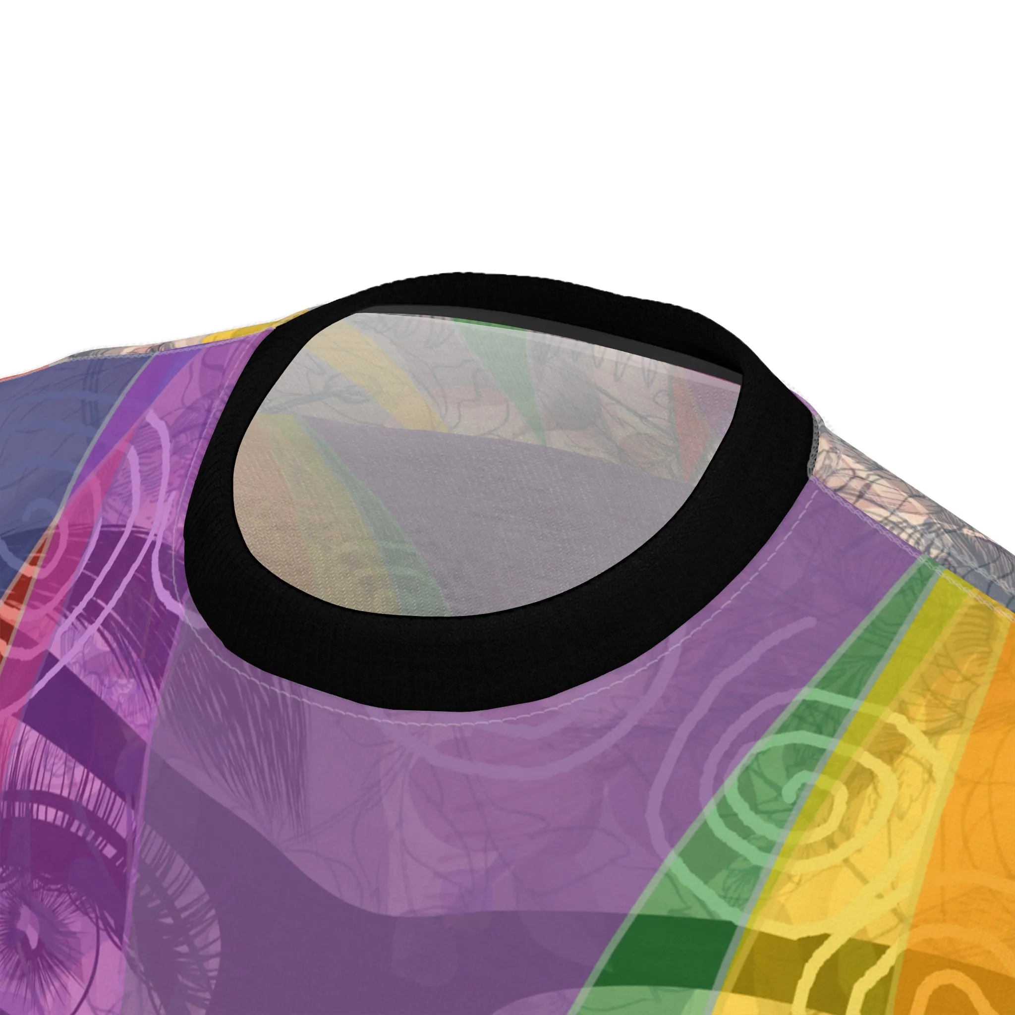 Unisex Cut & Sew Tee (AOP) CALYPSO DREAM