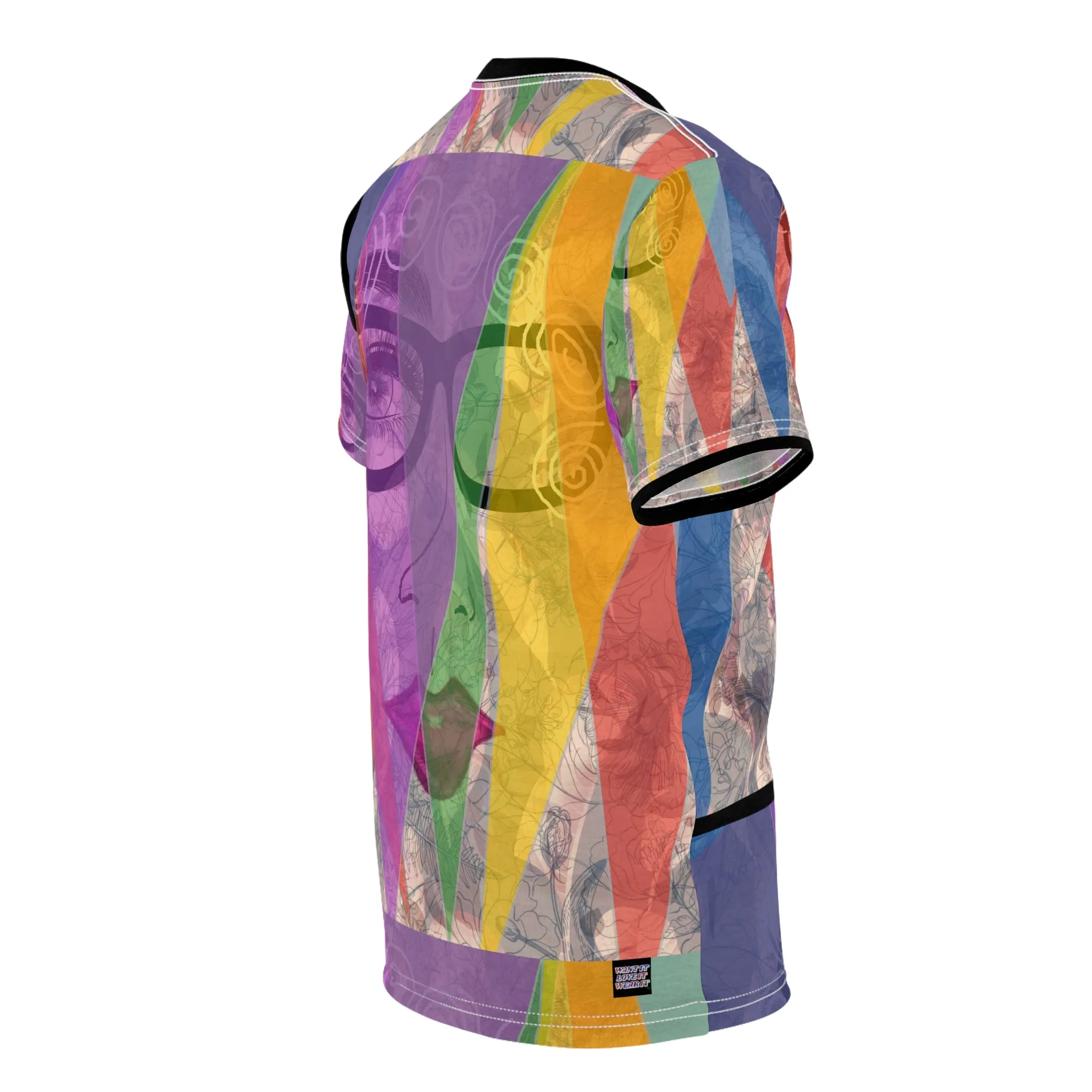Unisex Cut & Sew Tee (AOP) CALYPSO DREAM