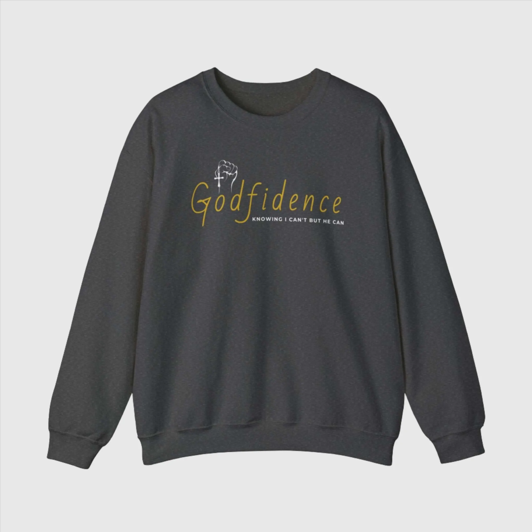 Unisex Godfidence Heavy Blend Crewneck Sweatshirt